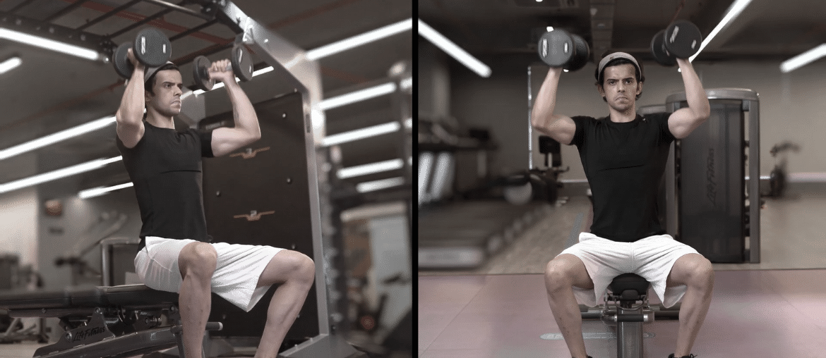 Seated Overhead Press Shoulder workout